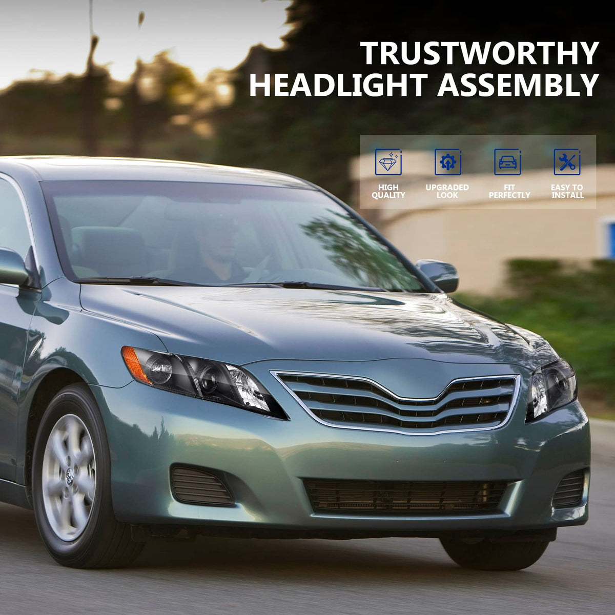 Headlight Assembly for Toyota Camry 2007-2009 T7570