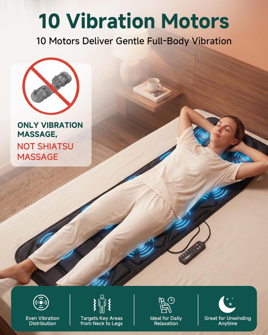 Full Body Massage Mat with Heat E982712