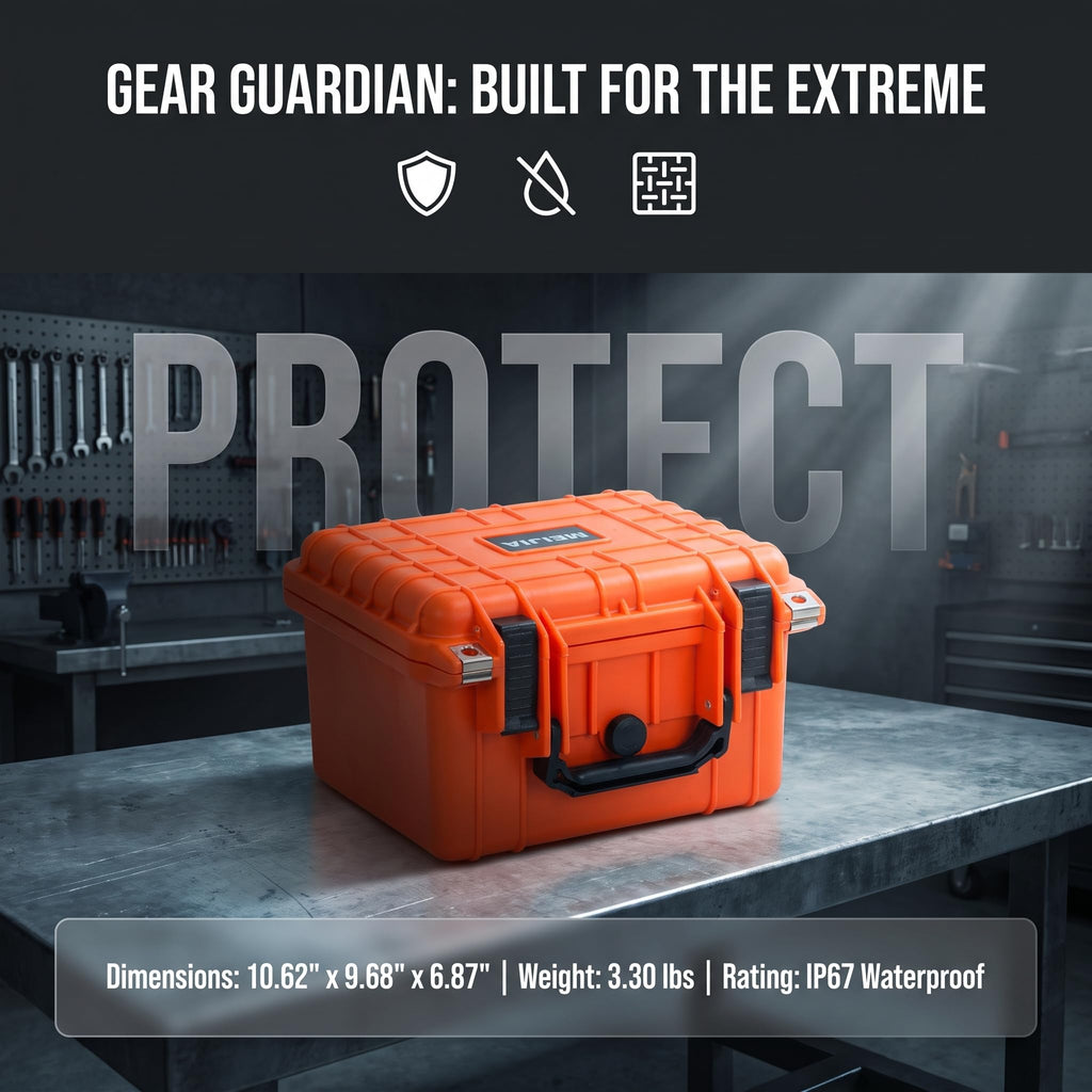 Portable IP67 Waterproof Camera Case with Customizable Foam N287