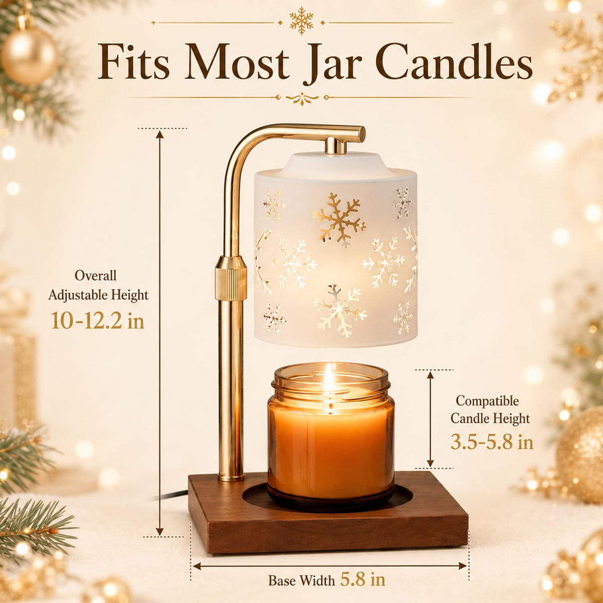 Christmas Candle Warmer Lamp with Timer D4919