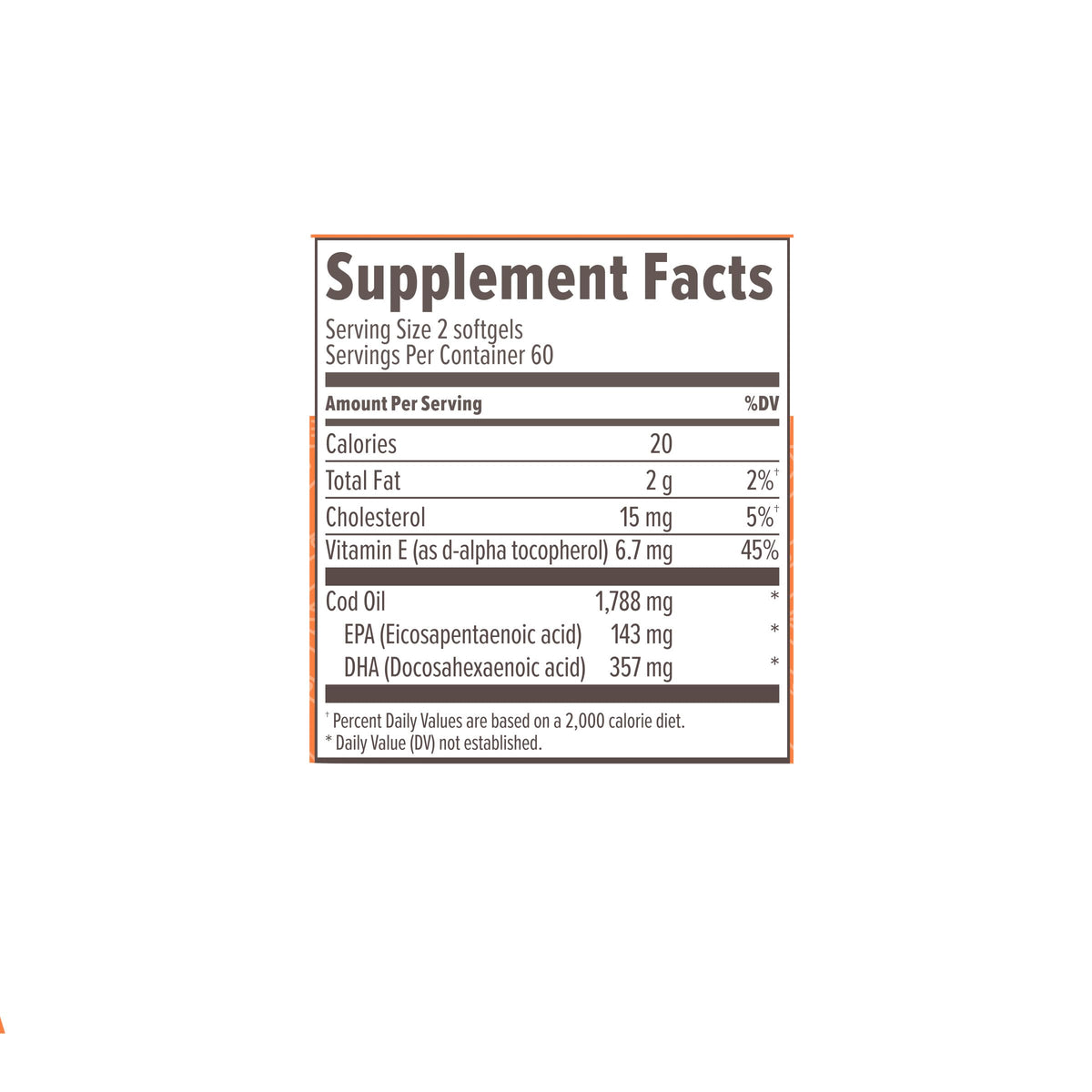 Omega-3 Fatty Acid Daily Supplement, 120 Count R44782