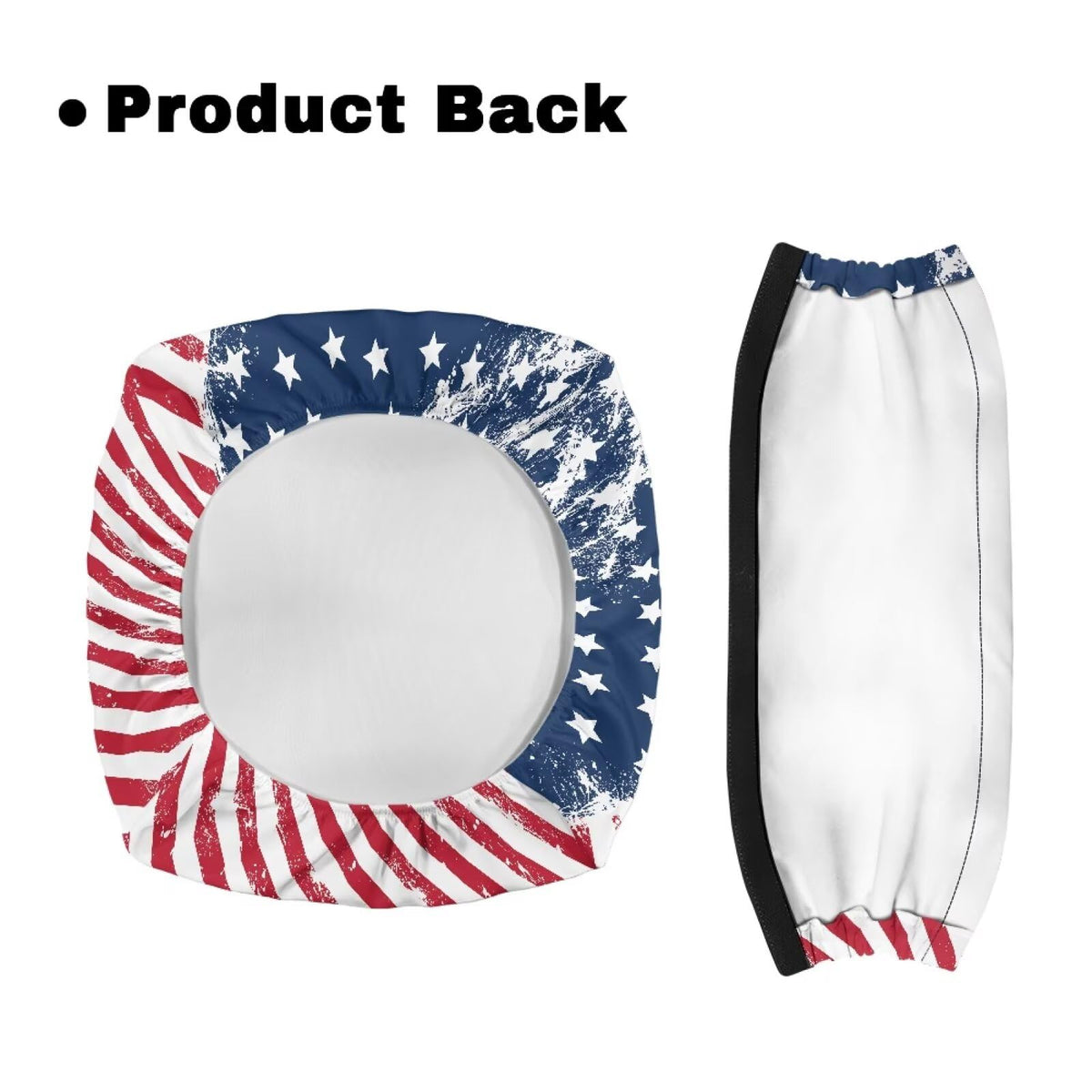 Blue White Star and Red Stripes Rollator Walker Seat and Backrest Covers L31432