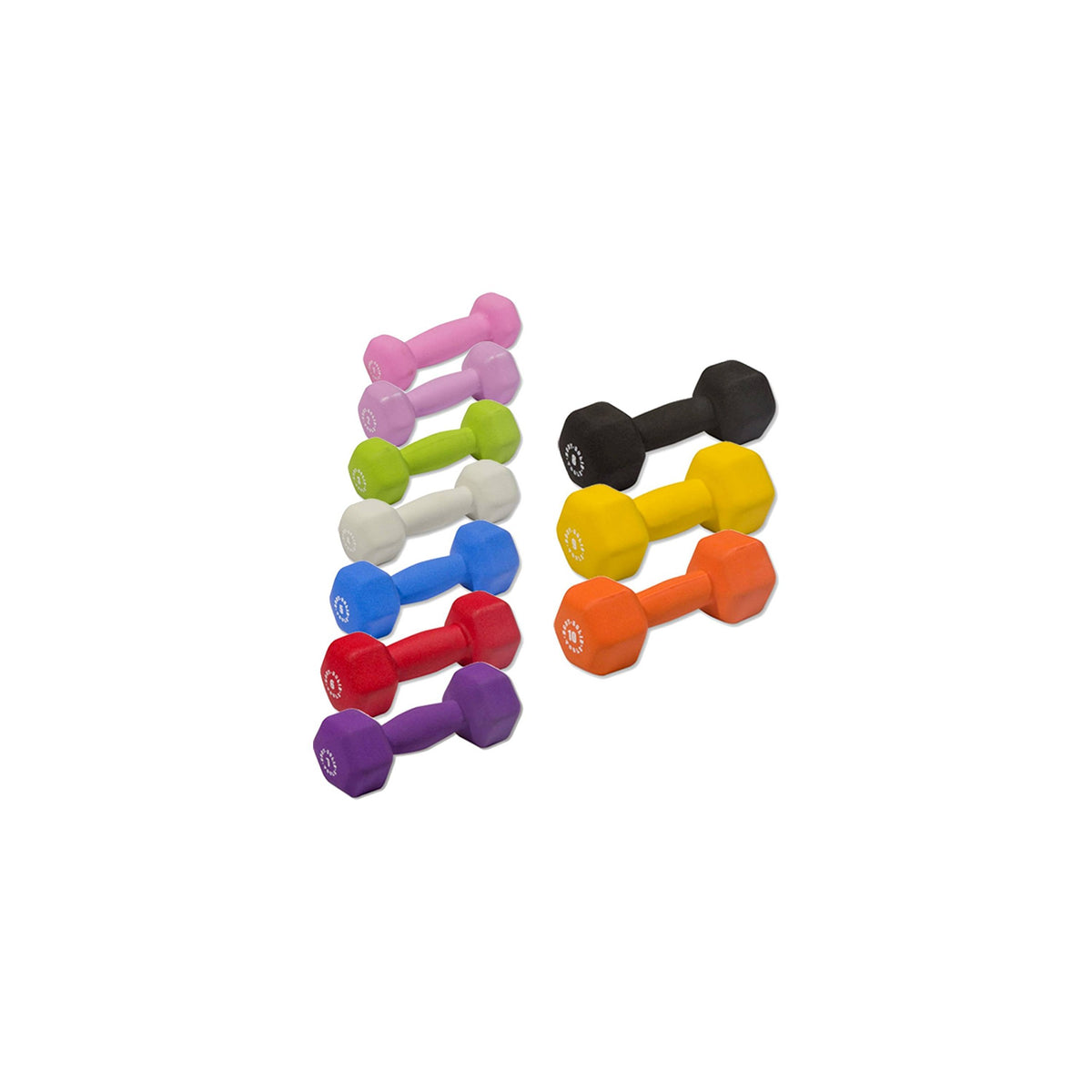 Neoprene Dumbbell Set 1-10lbs Pair B21708