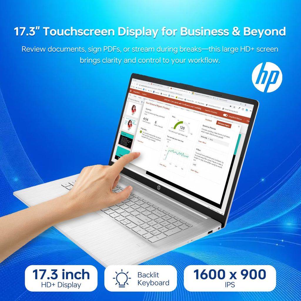 17.3" HD+ Touchscreen Laptop, Intel Core i5, 32GB RAM, 1TB SSD, Silver F4631
