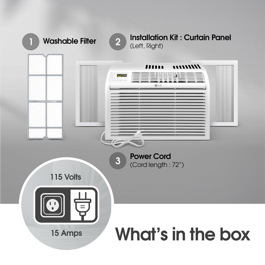 6,000 BTU White Window Air Conditioner X8819