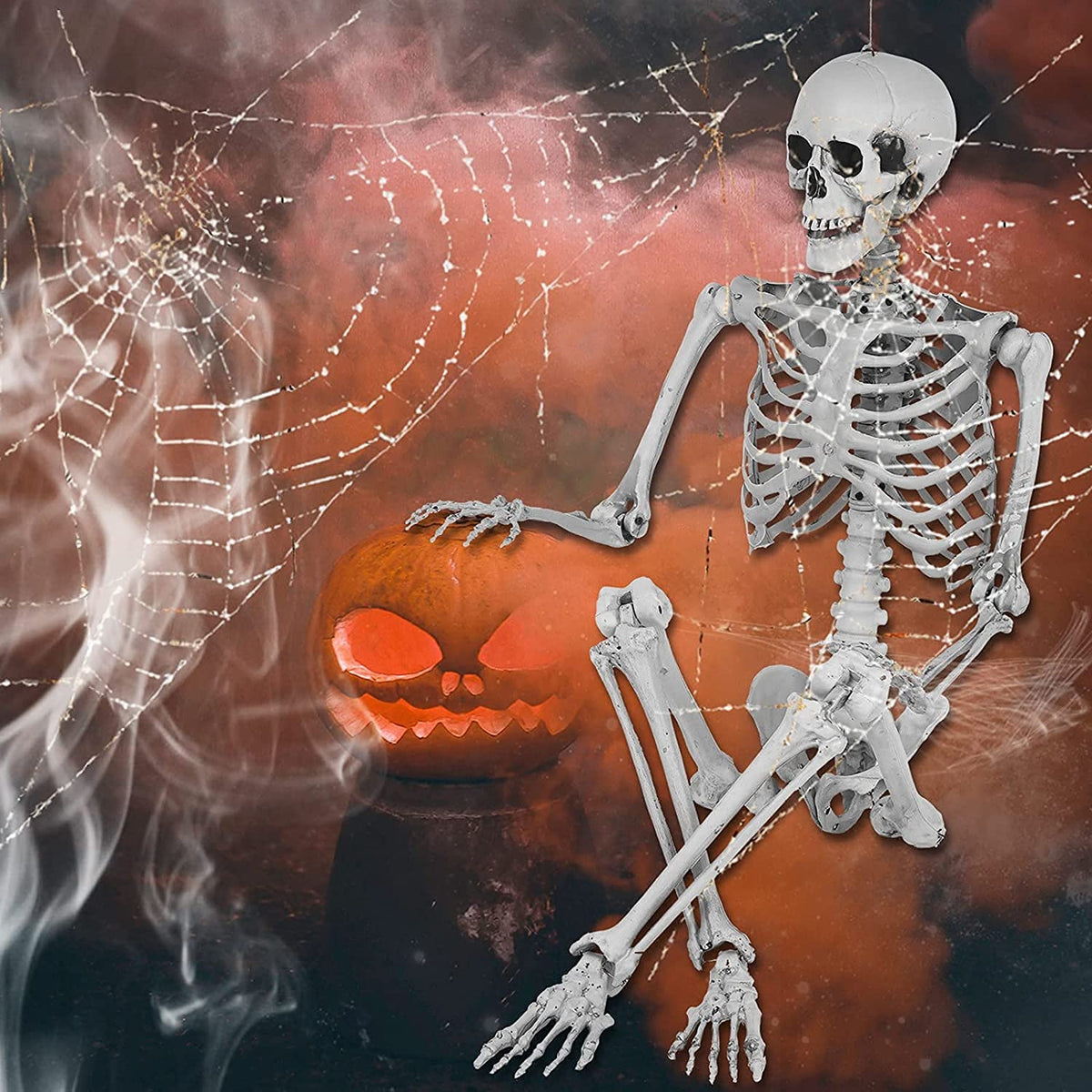 5.4ft Full Body Skeleton with Movable Joints M25782