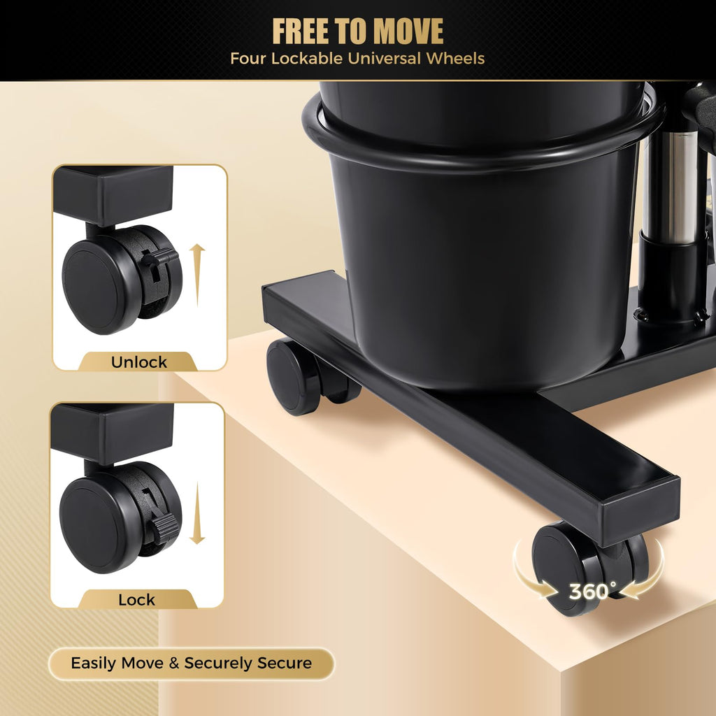 Portable Shampoo Bowl with Electric Pump, 2 Buckets, Adjustable Height T96721