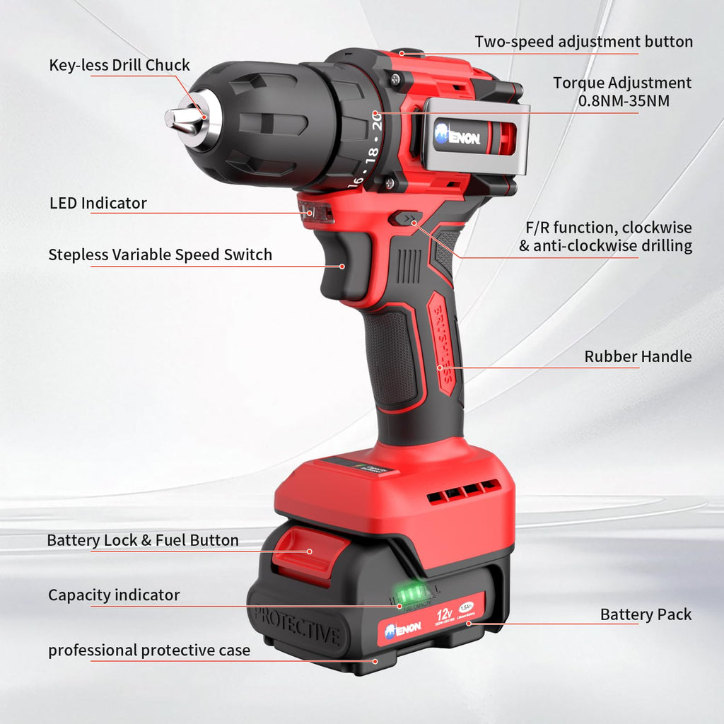 Cordless Drill Set with Battery and Charger I7705