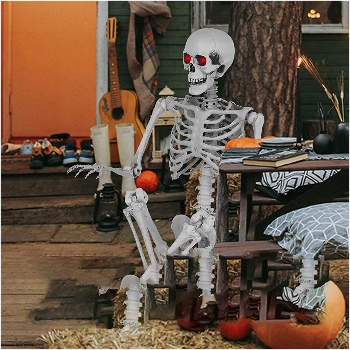 5.4ft Full Body Skeleton with Movable Joints M25782