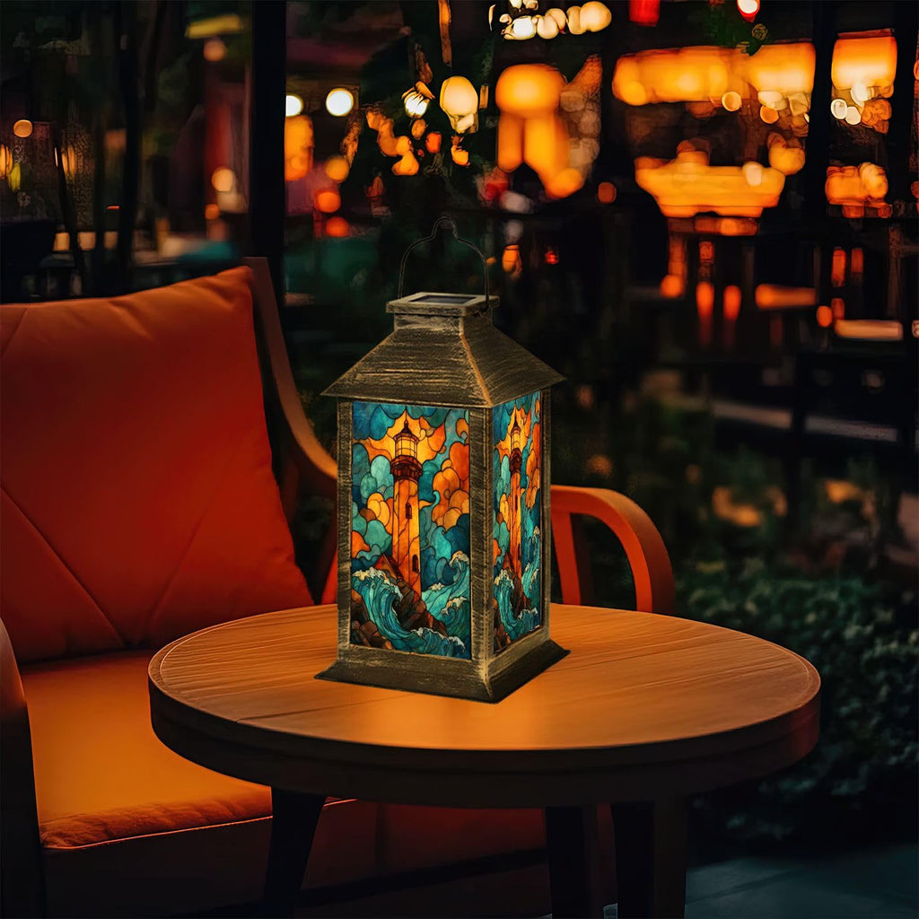 Solar Powered Outdoor Waterproof Hanging Lantern O6774