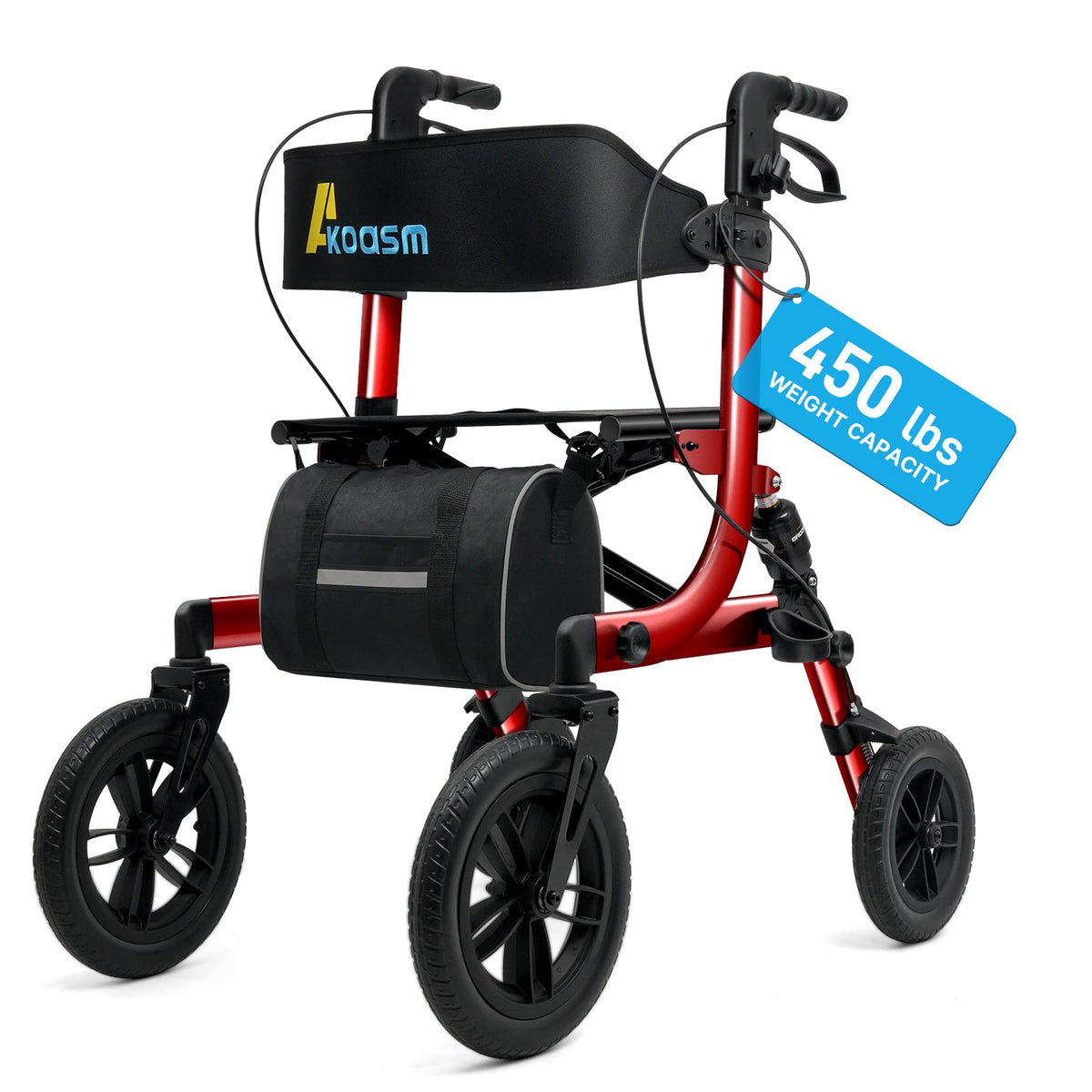 Outdoor Rollator Walkers with 12" Front Wheels V126