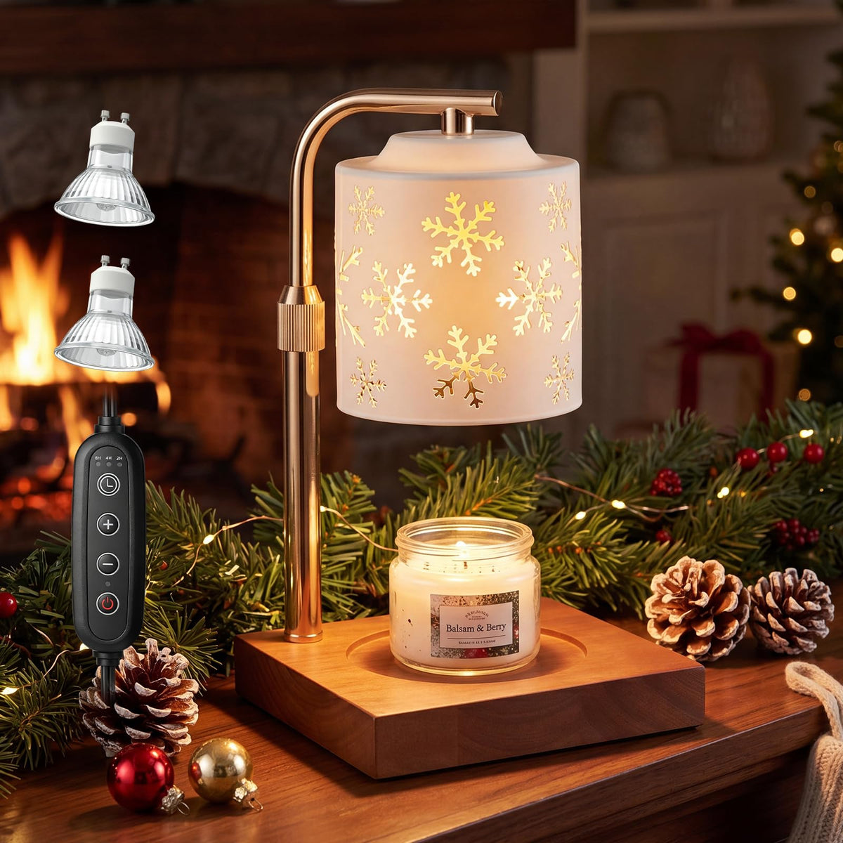 Christmas Candle Warmer Lamp with Timer D4919
