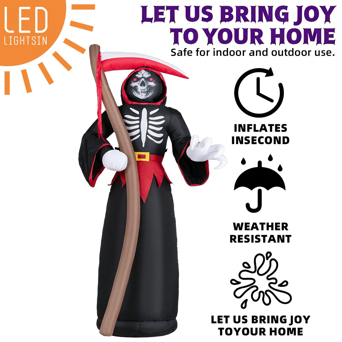 8FT LED Inflatable Outdoor Yard Decor J70149