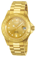 Gold Dial Stainless Steel Watch Q1173