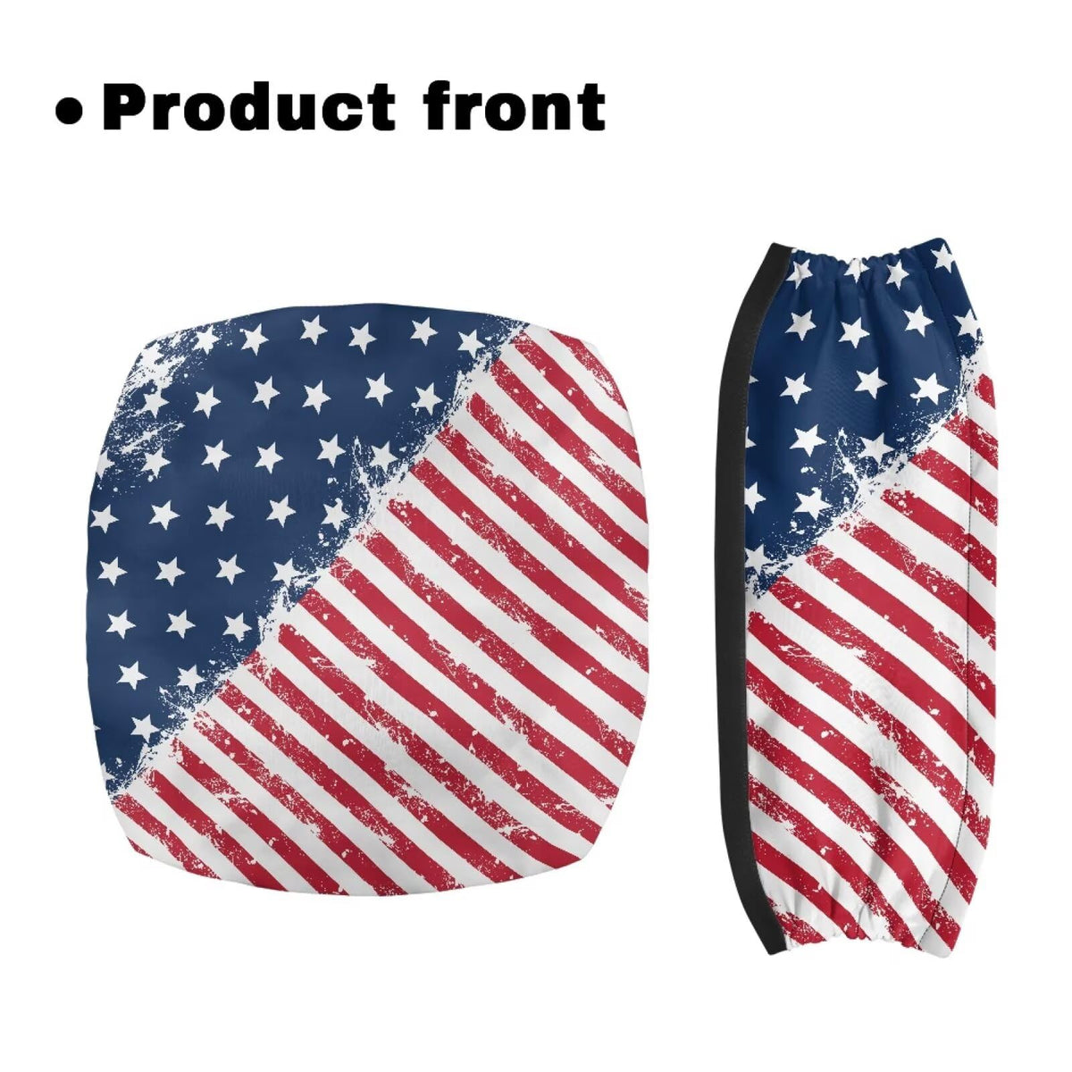 Blue White Star and Red Stripes Rollator Walker Seat and Backrest Covers L31432