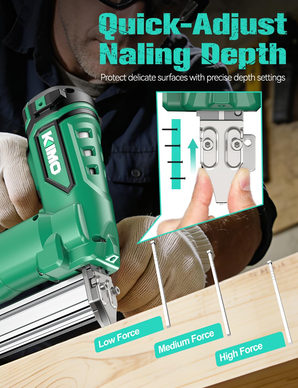 Cordless Brad Nailer 18 GA with 5000pcs Nails E94436