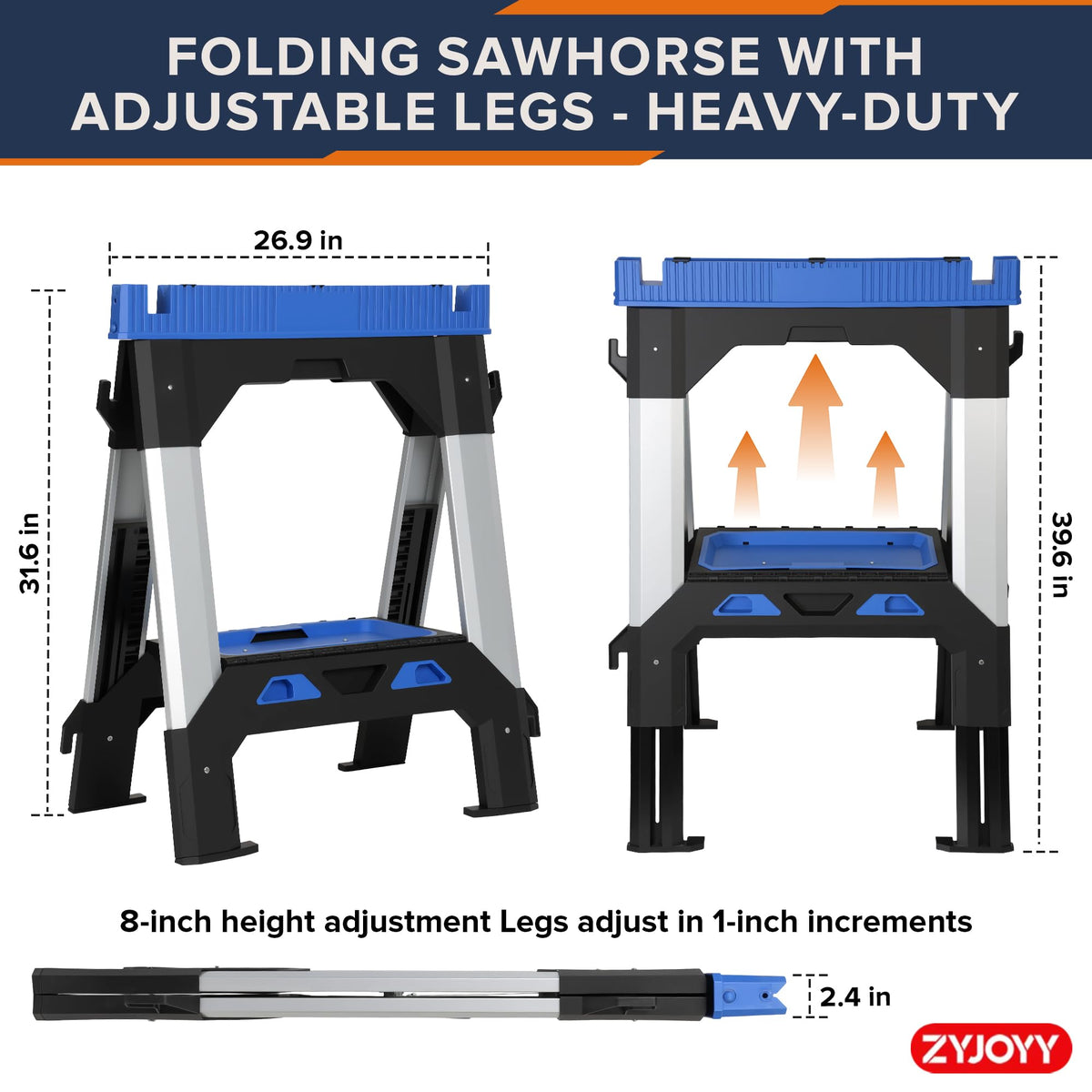Folding Heavy Duty Saw Horses 2 Pack C715