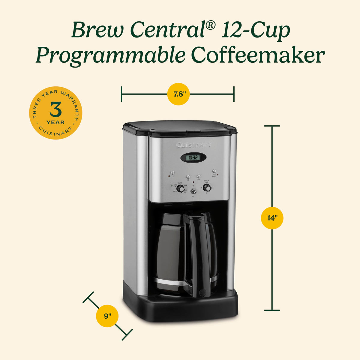 12-Cup Programmable Coffeemaker U1798