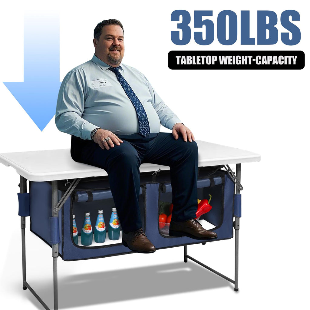 Foldable Camping Table with Storage N465