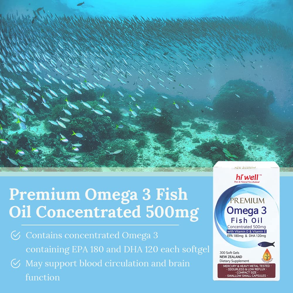 Omega 3 Fish Oil 500mg Softgels S28407
