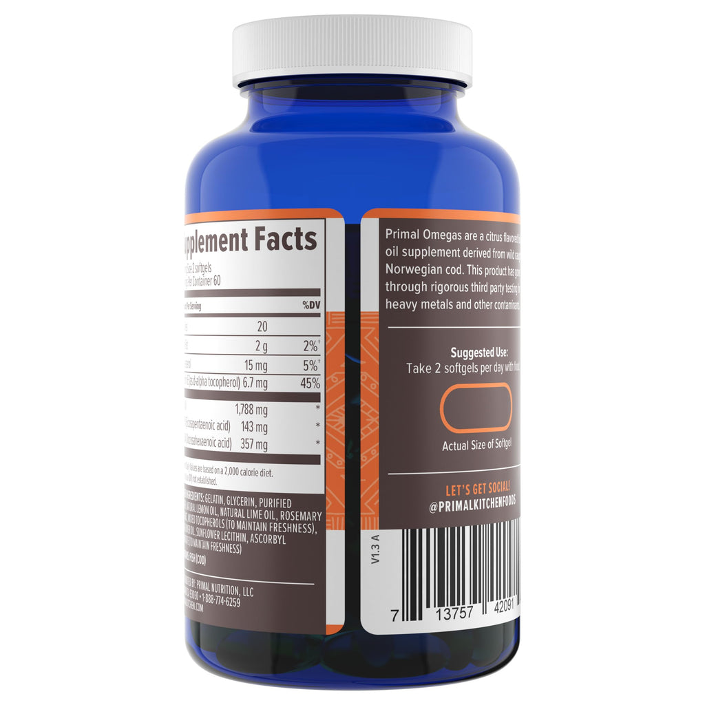 Omega-3 Fatty Acid Daily Supplement, 120 Count R44782