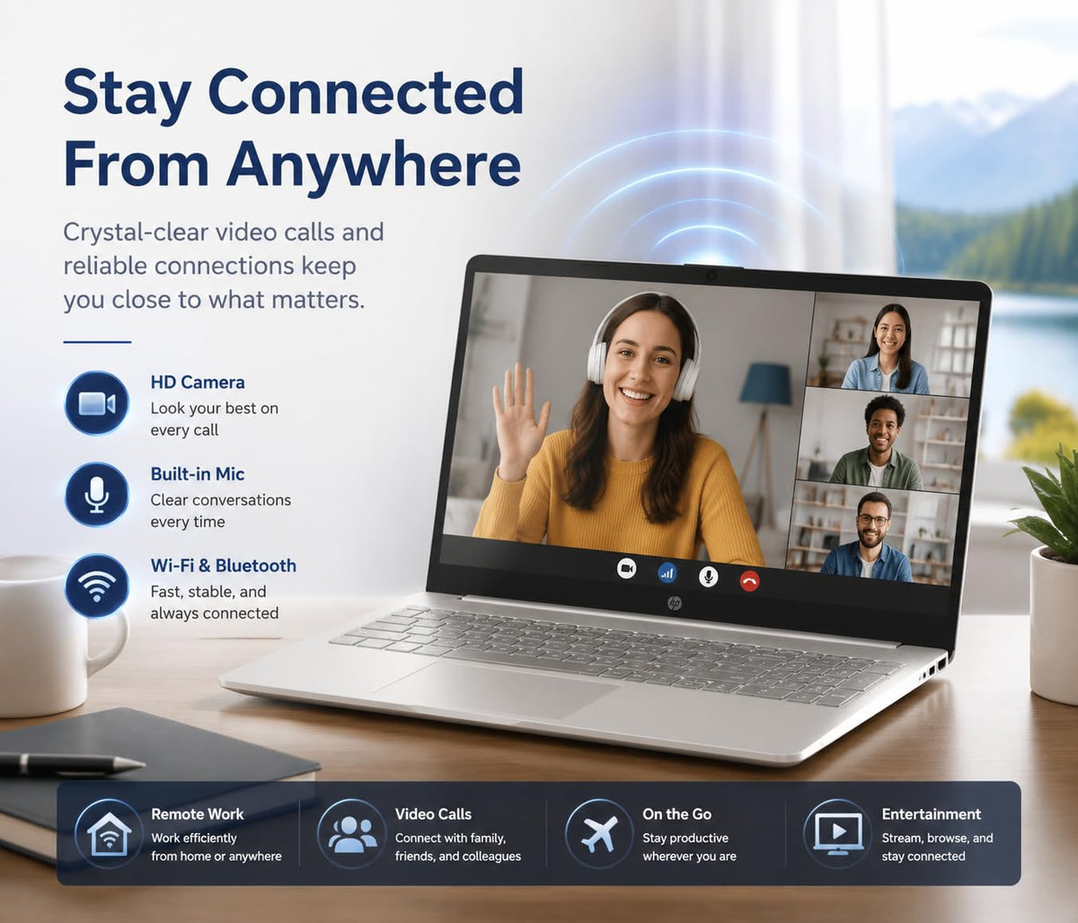 15.6" FHD Laptop, 12th Gen Intel Core i3, 8GB RAM, 256GB SSD G136