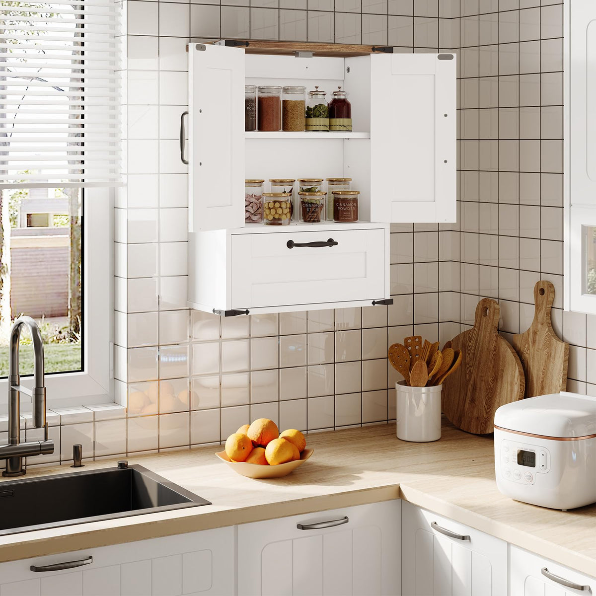 Wall Mounted Cabinet with Adjustable Shelf I965900