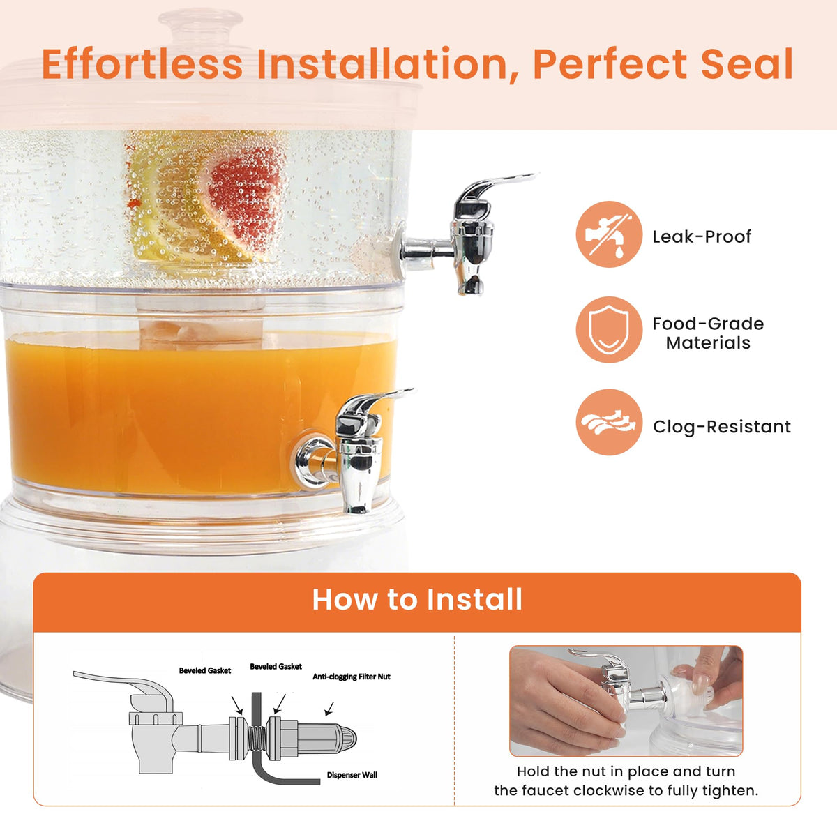 2 Gallon Beverage Dispenser with Stand O270897
