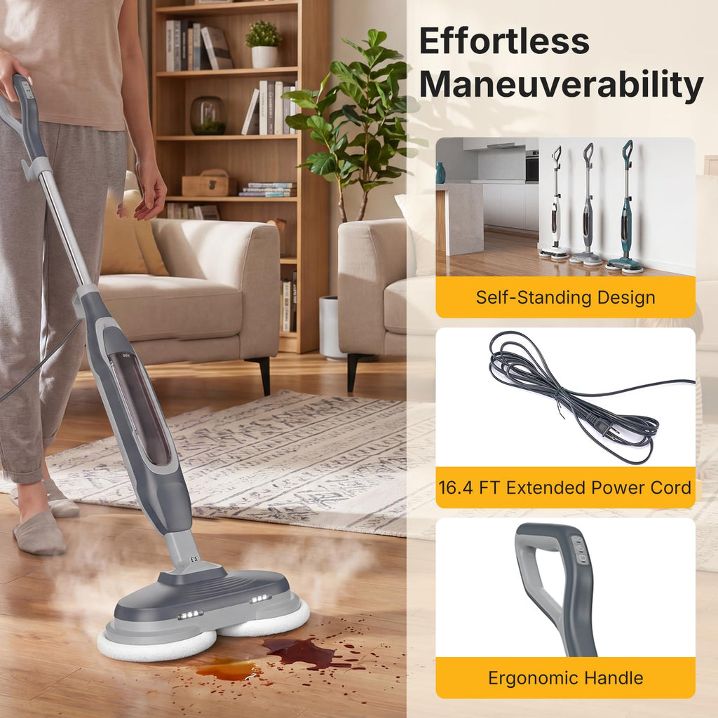 Dual Rotating Scrub & Steam Mop Q49782
