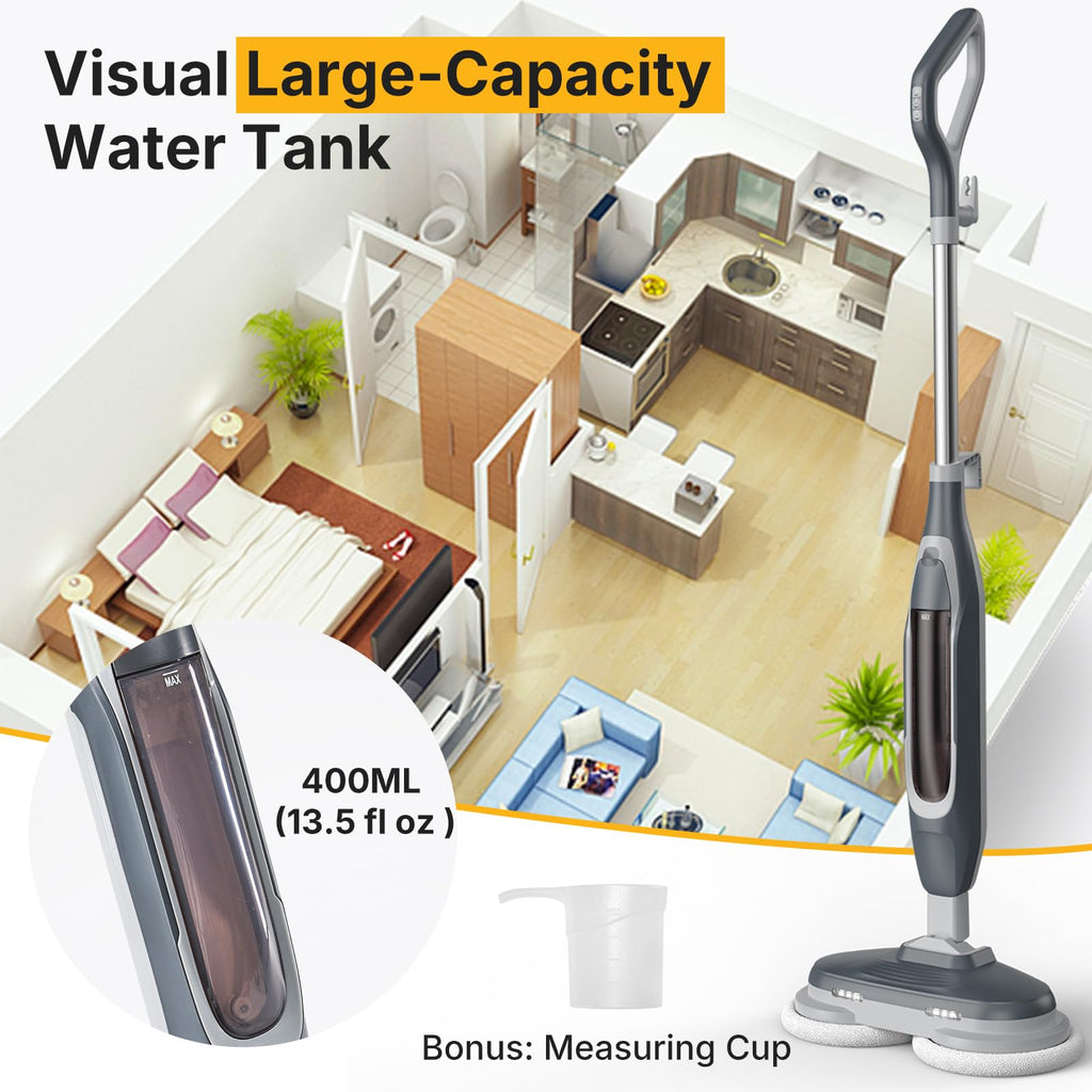 Dual Rotating Scrub & Steam Mop Q49782