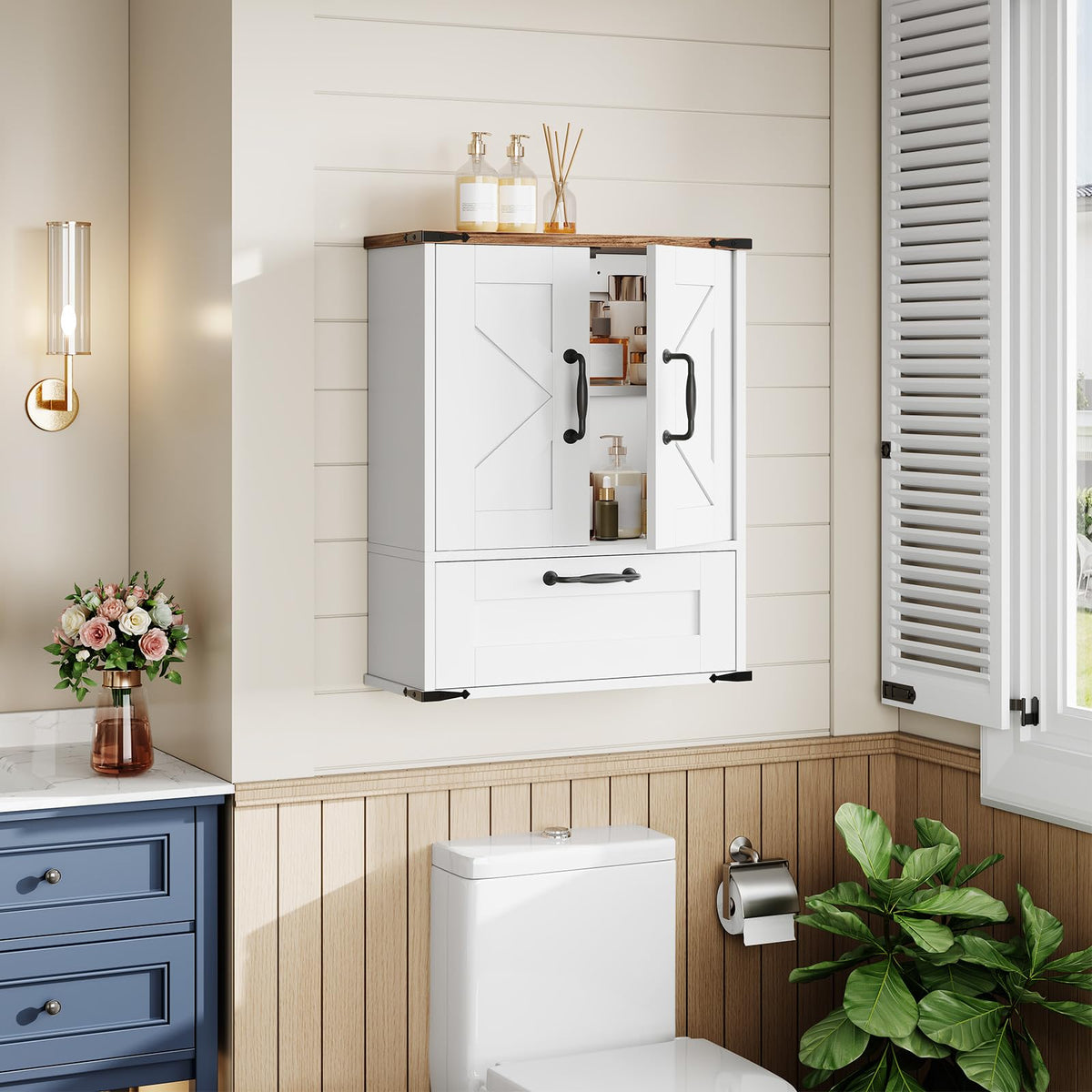 Wall Mounted Cabinet with Adjustable Shelf I965900