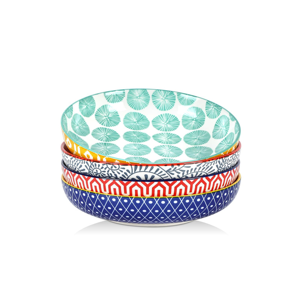 Ceramic Pasta Bowls Set of 4, 34 OZ I84199
