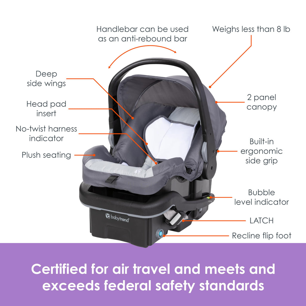 Single to Double Modular Stroller Travel System with Infant Car Seat N17194