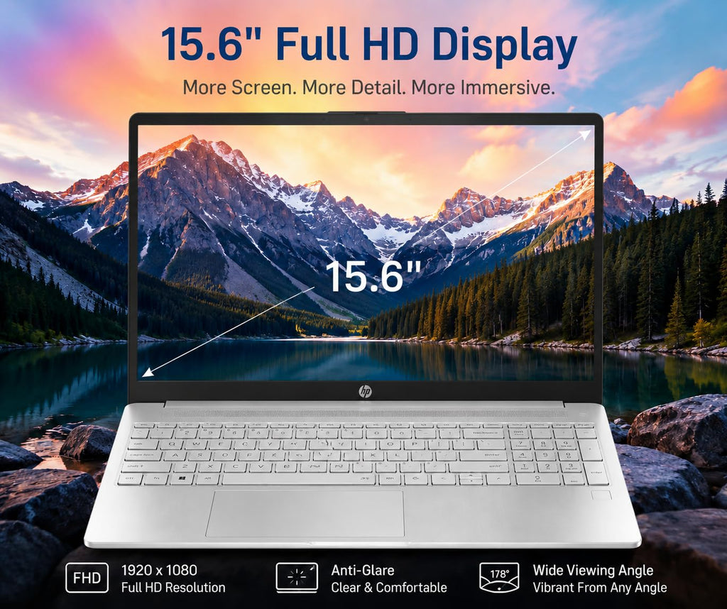 15.6" FHD Laptop, 12th Gen Intel Core i3, 8GB RAM, 256GB SSD G136