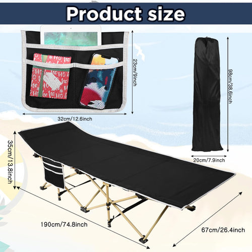 2 Pack Camping Cot with Carry Bag K545