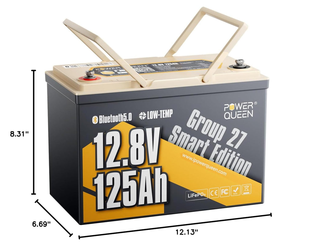 12V 125Ah LiFePO4 Lithium Battery Group 27 H485632