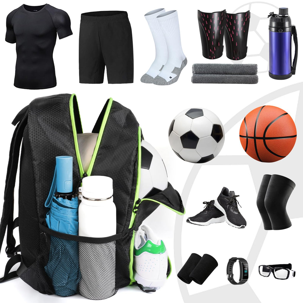 Soccer Backpack with Ball Holder and Shoe Compartment F499
