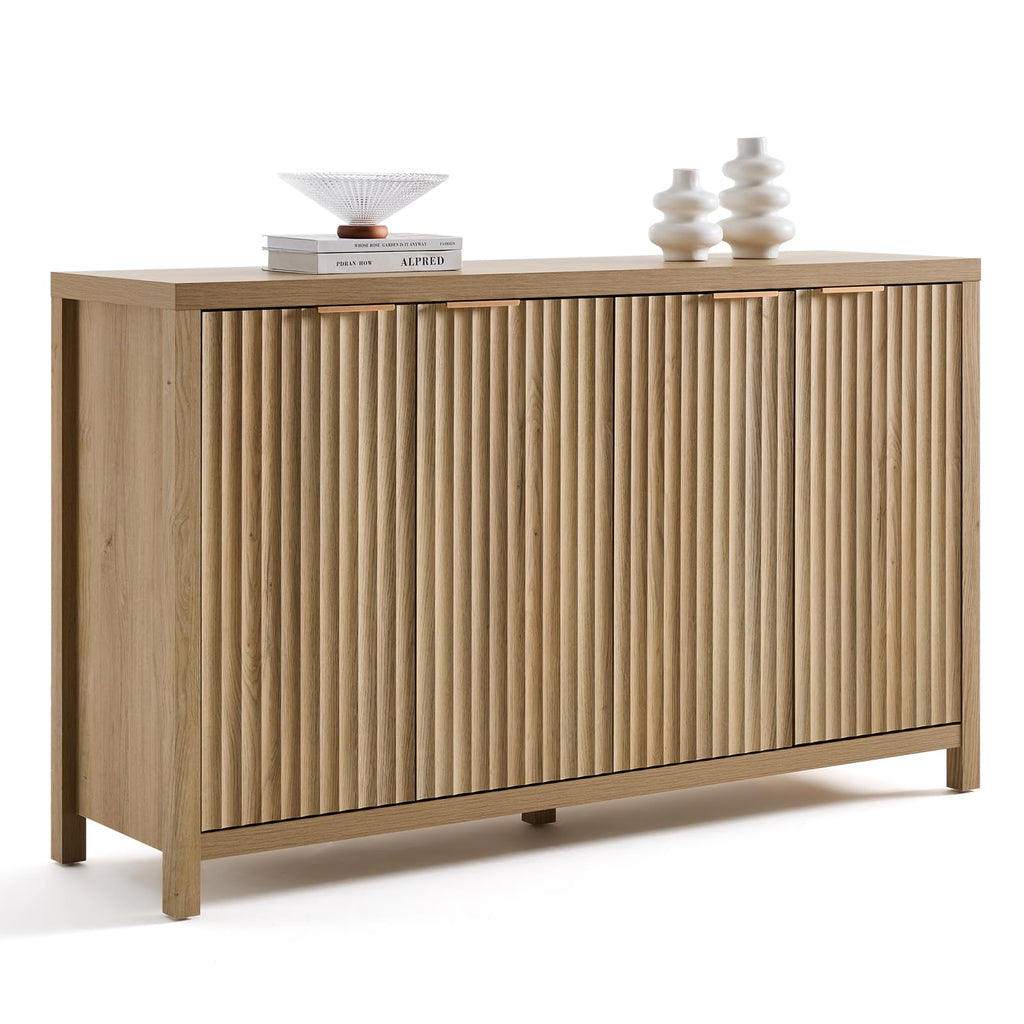 56" Golden Oak Buffet Cabinet P60091
