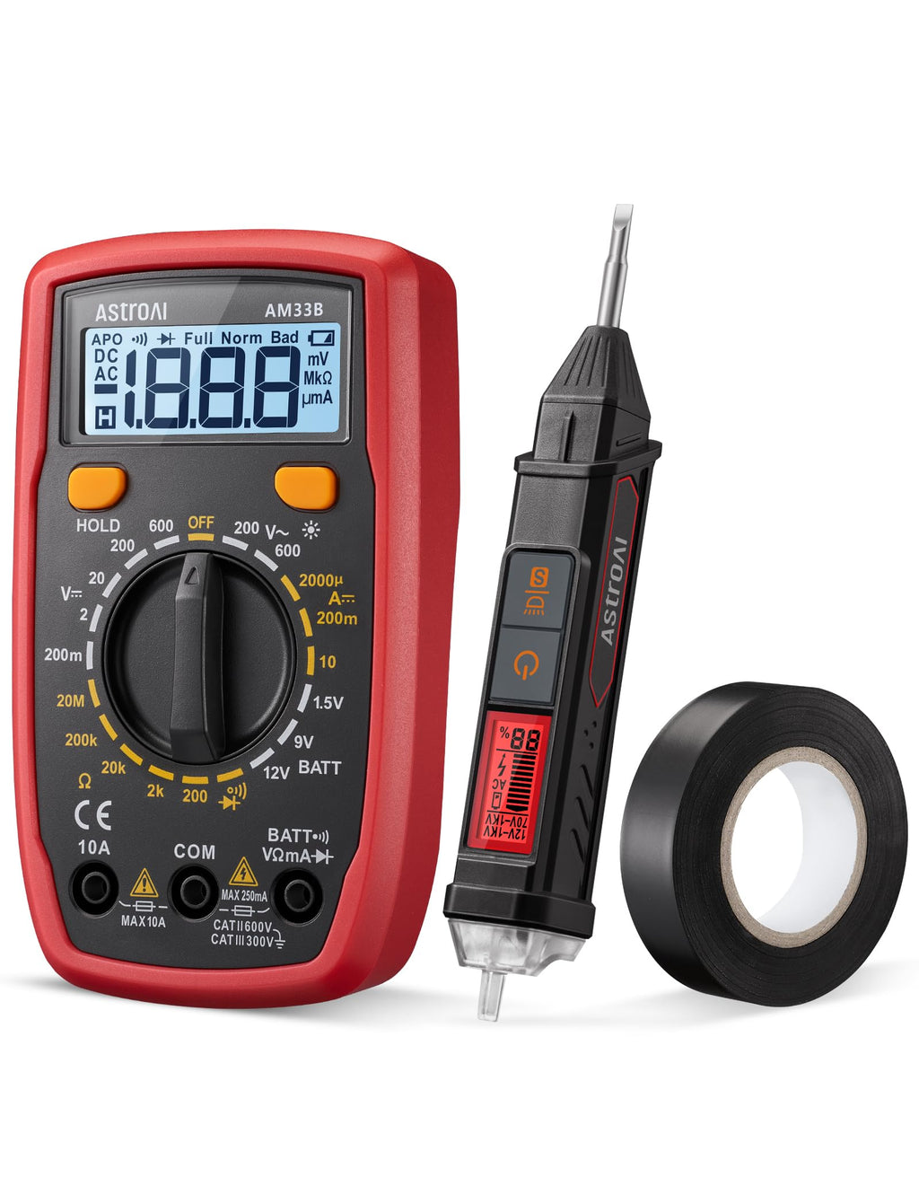 Electrical Test Kit with Digital Multimeter and Voltage Tester N740