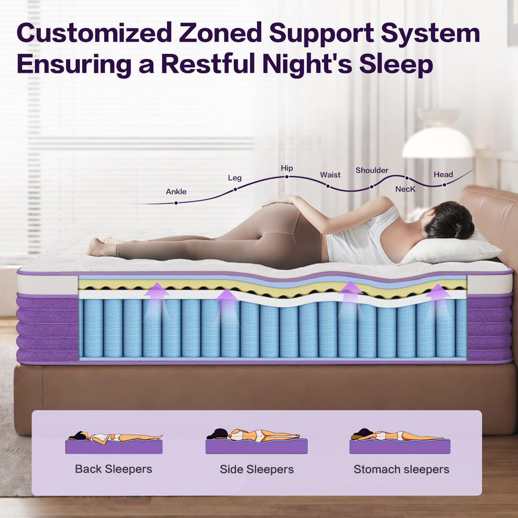 Queen 12 Inch Hybrid Mattress U30017
