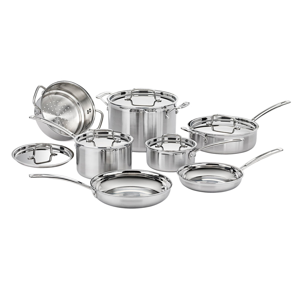 Stainless Steel 12 pc Induction Compatible Cookware Set L93595
