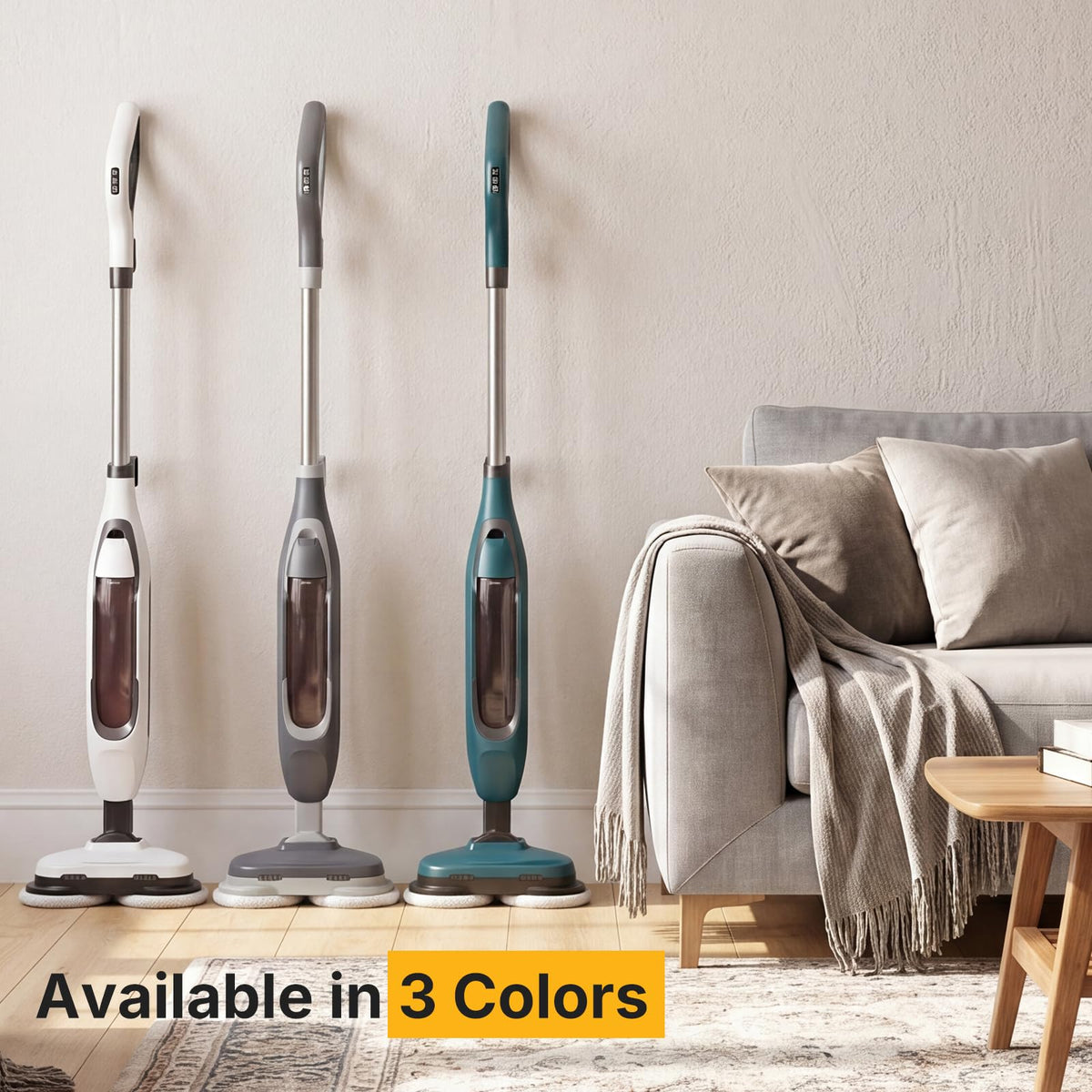 Dual Rotating Scrub & Steam Mop Q49782