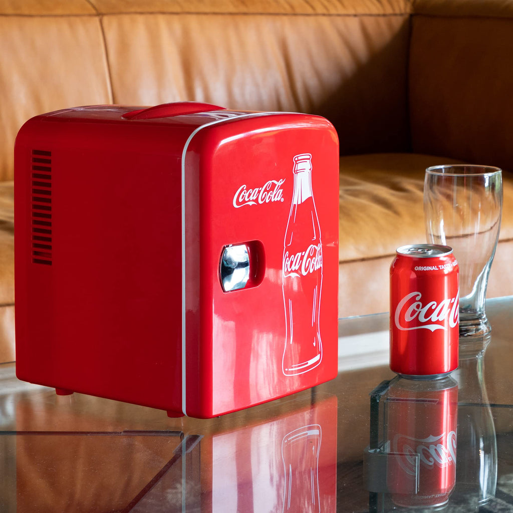4L 6 Can Mini Fridge Portable Cooler Red G8305