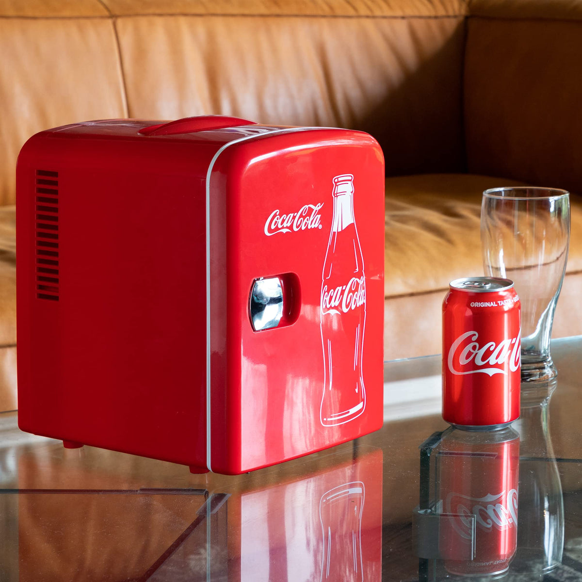 4L 6 Can Mini Fridge Portable Cooler Red G8305