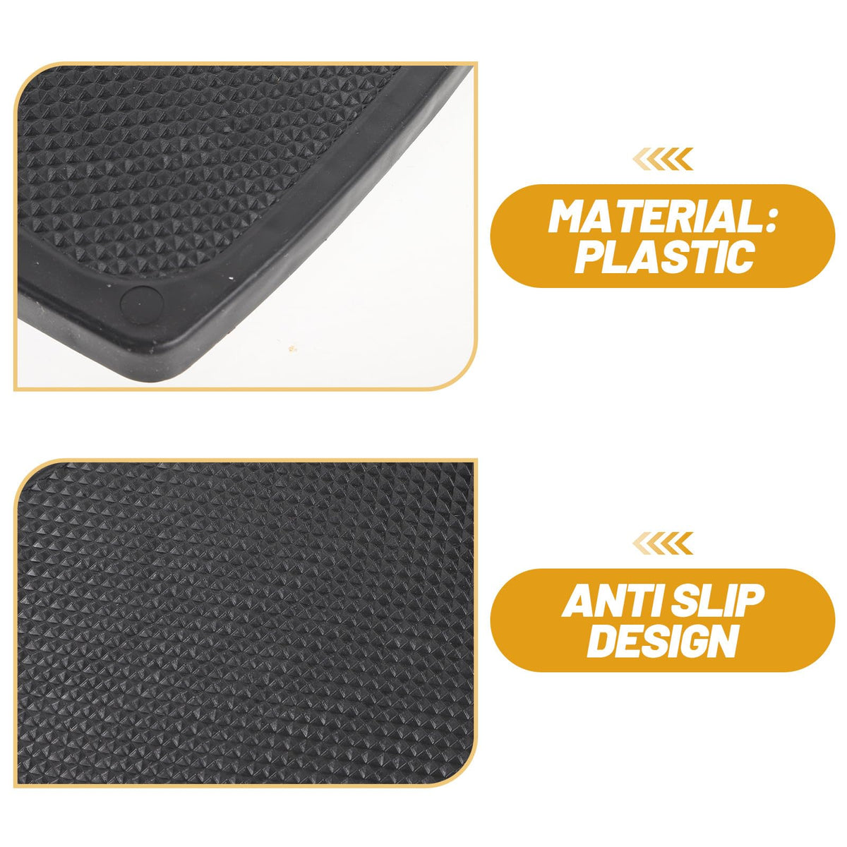 Heavy Duty Wheelchair Footplates Plastic Footrest Pair Q687919