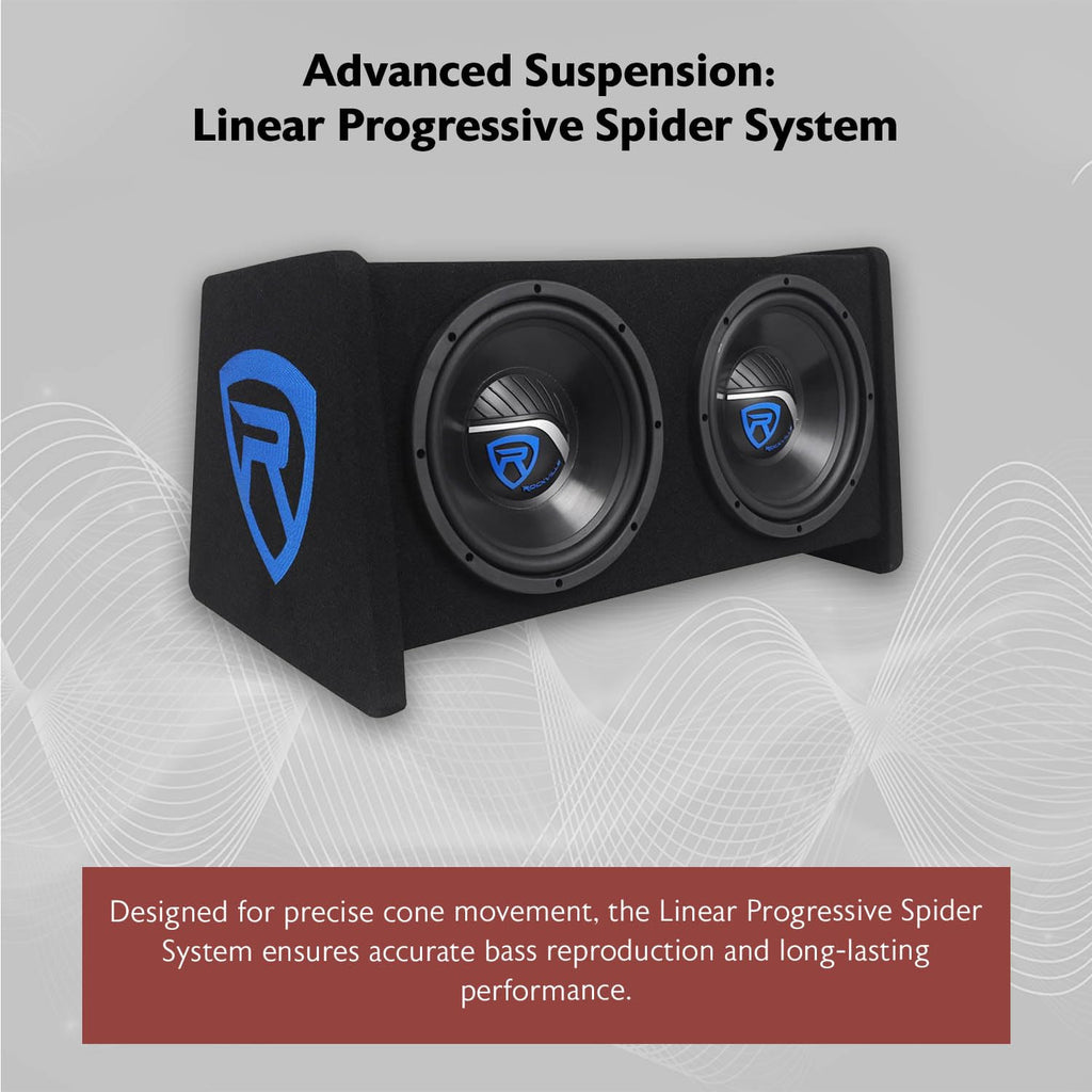 Dual 10" Car Subwoofer Enclosure with Mono Amplifier O9477