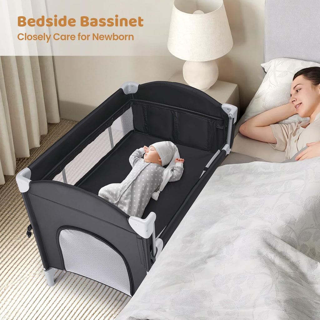 5-in-1 Pack and Play with Bassinet and Changing Table Z759