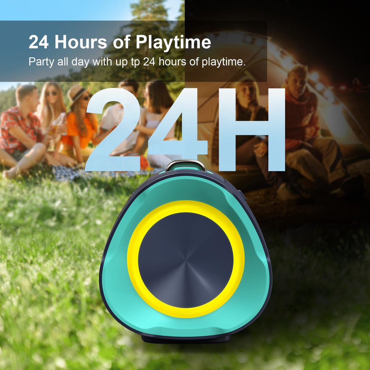 Wireless Bluetooth Speaker, IPX6 Waterproof H3600