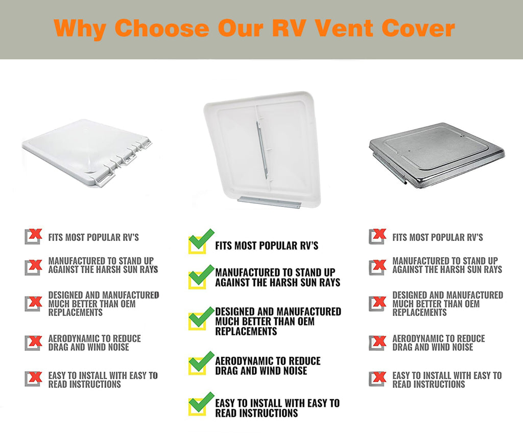14" RV Roof Vent Cover T553