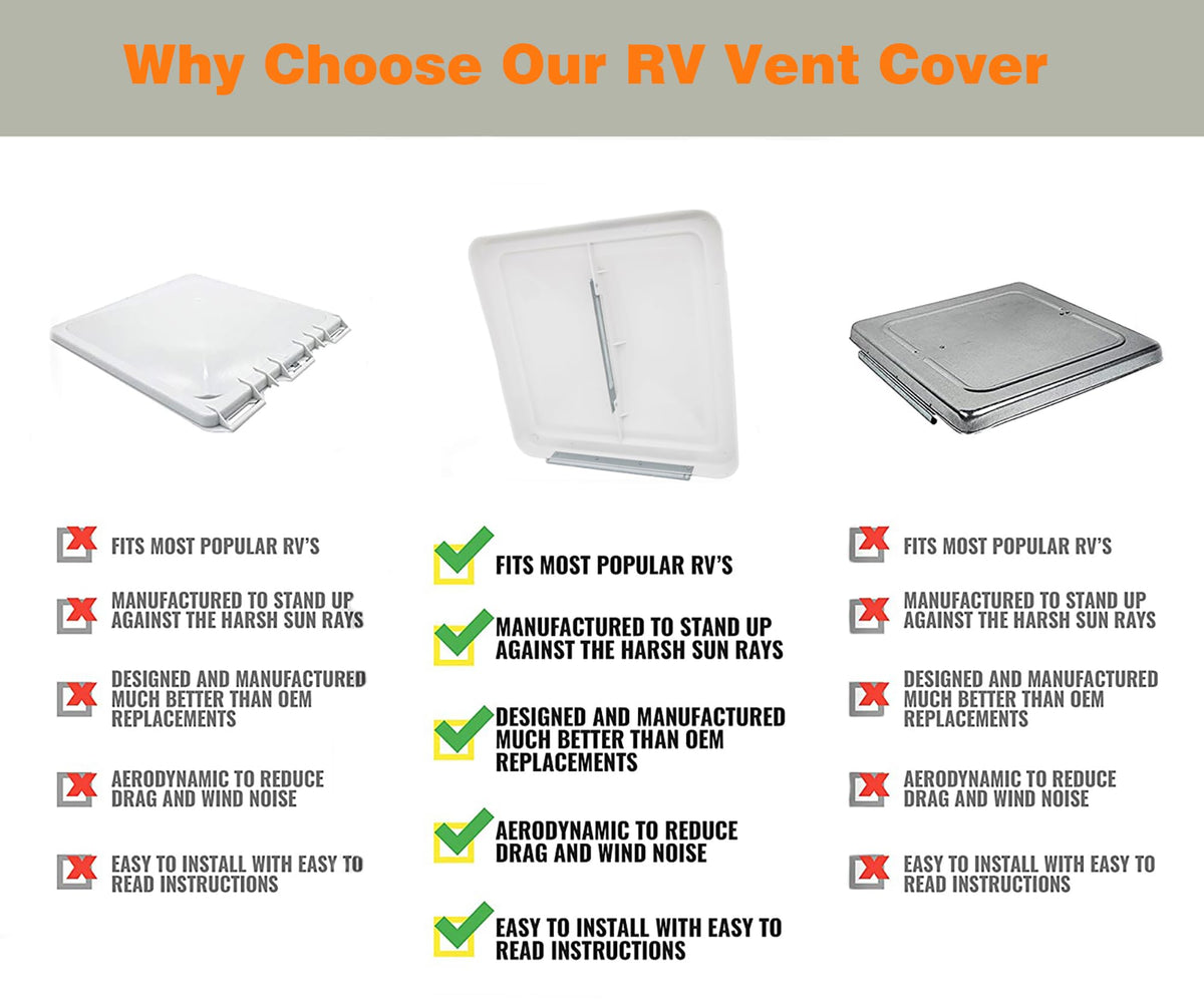 14" RV Roof Vent Cover T553